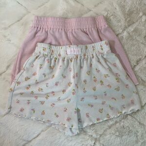 Jason Wu Girls Shorts Bundle 7/8 | Pink & Floral Lounge Shorts